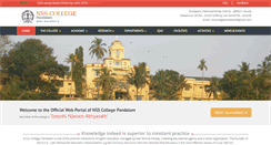 Desktop Screenshot of nsscollegepandalam.ac.in